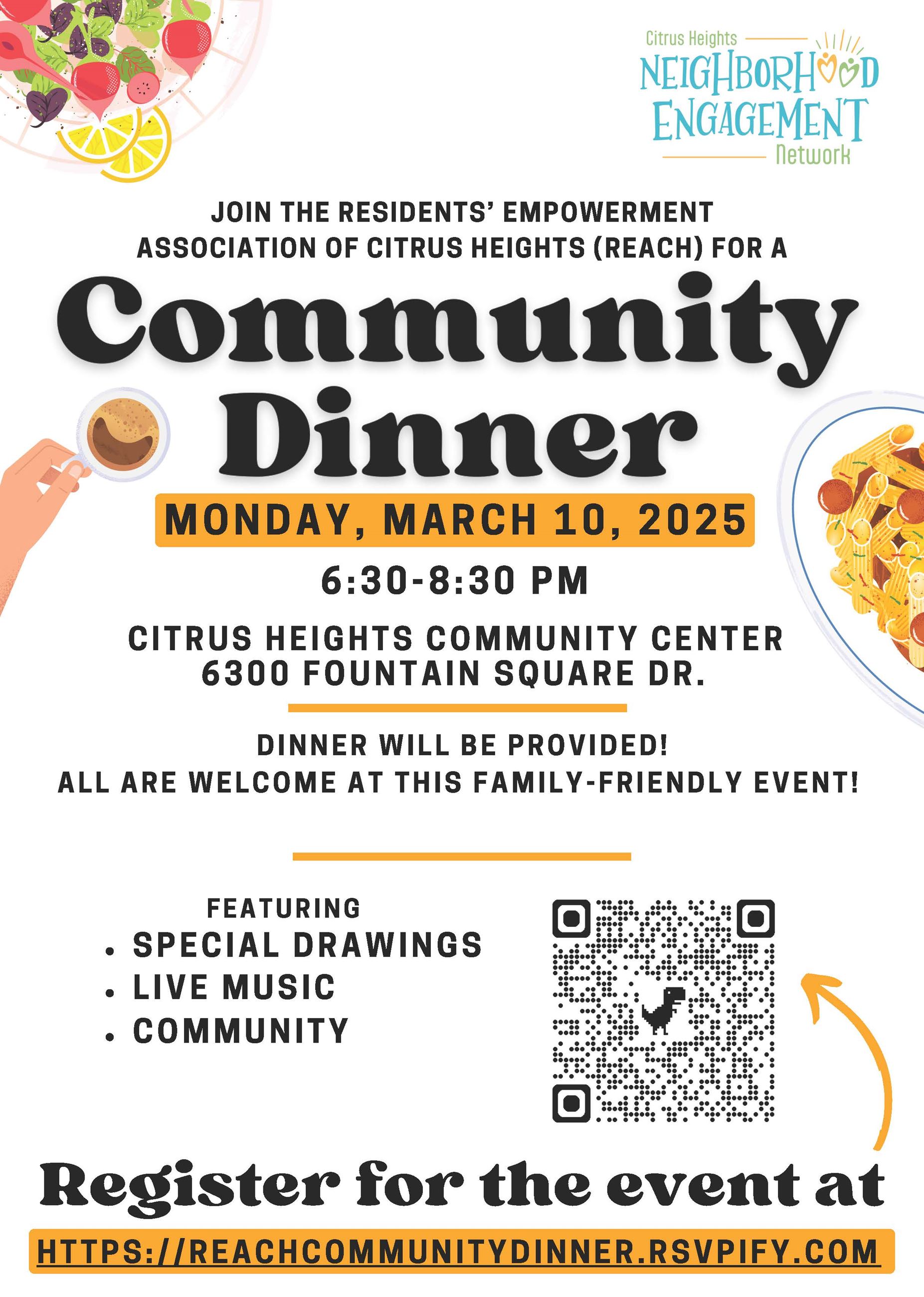 Community Potluck Flyer